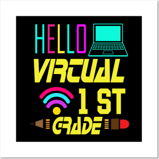 Hello Virtual 1st Grade Posters and Art